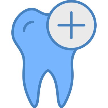 Diş. Web simgesi basit illüstrasyon