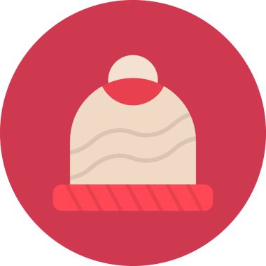 şapka düz vektör simgesi