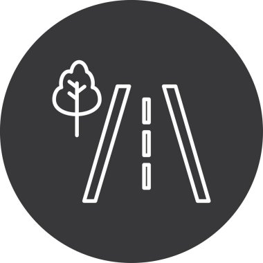 vektör illüstrasyonu, ağaçlar basit tasarım