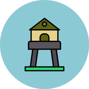 Ev simgesinin vektör illüstrasyonu