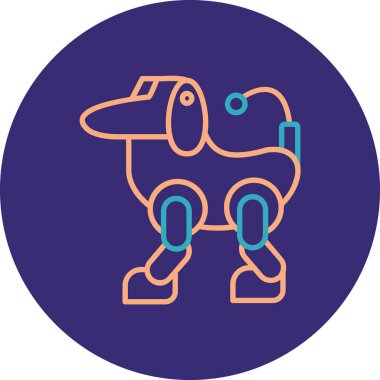 vektör köpek simgesi, vektör, illüstrasyon