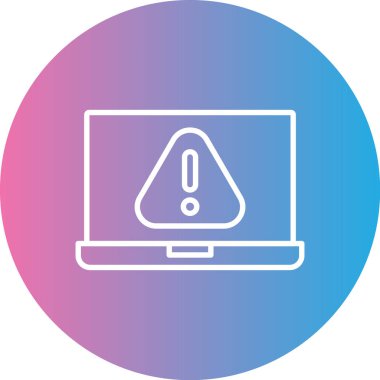 Modern bilgisayar simgesinin vektör illüstrasyonu