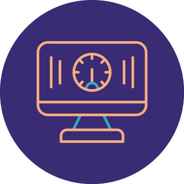 Saat. Web simgesi basit illüstrasyon