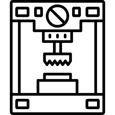 Robot kolu robot simgesi, özet biçimi