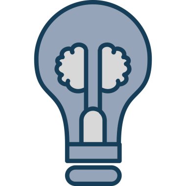 Bir fikrim var. Web simgesi basit illüstrasyon