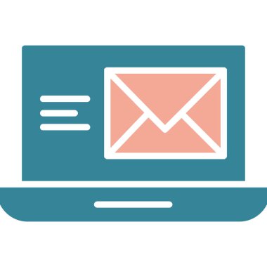 dizüstü bilgisayar e- posta simgesi