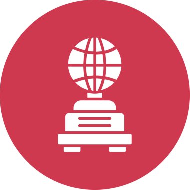 Dünya simgesinin vektör illüstrasyonu