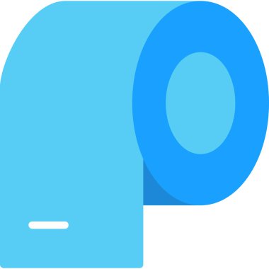 Tuvalet kağıdı rulo simgesi düz stil