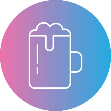 Bira. Web simgesi basit illüstrasyon