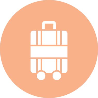 bagaj vektör çizgisi simgesi