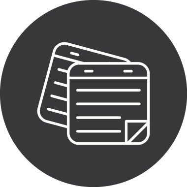 Vektör belgesi Simge illüstrasyonu