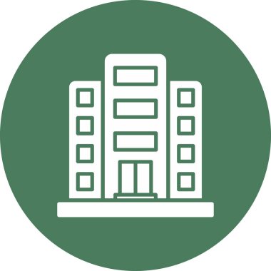 Bina. Web simgesi basit illüstrasyon