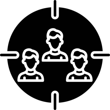 İnsan simgesinin vektör illüstrasyonu