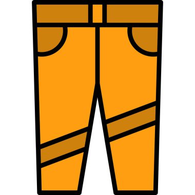 pantolon simgesi vektör illüstrasyonu