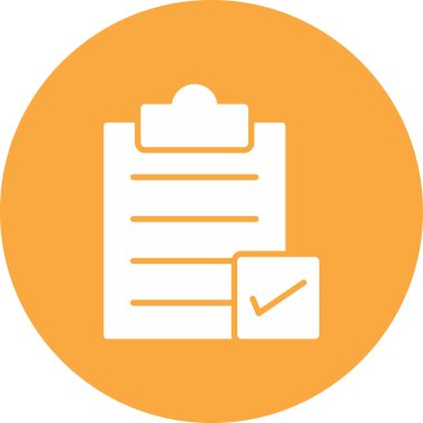 Yapılacaklar listesi web simgesi vektör çizimi