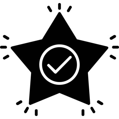 Onaylandı. Web simgesi basit tasarım