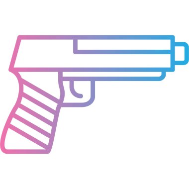 Silah. Web simgesi basit illüstrasyon