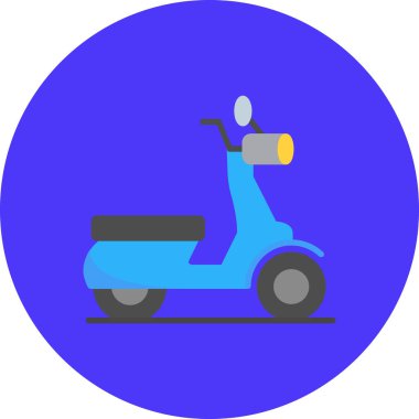 Motosiklet simge vektör çizim