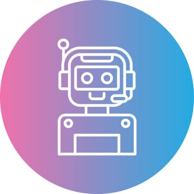 Robot simgesi, vektör çizimi