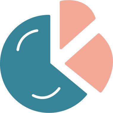 Pasta grafiği grafik vektör simgesi