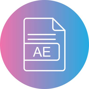 Dosya biçim simgesinin vektör illüstrasyonu