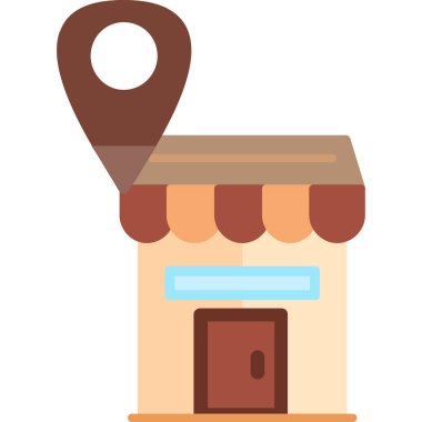 Konumu PIN simgesi. vektör çizim