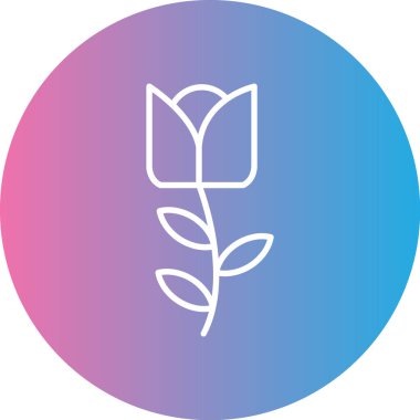 Çiçek. Web simgesi basit tasarım