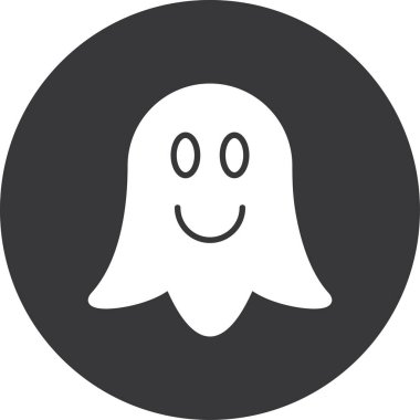 Hayalet simgesi, vektör illüstrasyonu