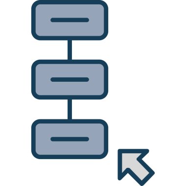 Çizgi film simgesinin vektör çizimi