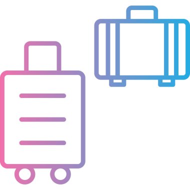 Bagaj simge vektör çizim