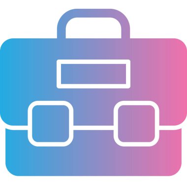 Çanta. Web simgesi basit illüstrasyon