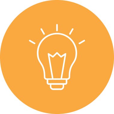 vektör ampul aydınlatma simgesi