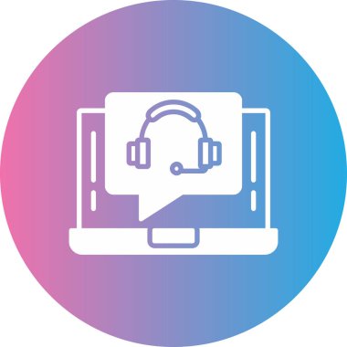 Bilgisayarın vektör illüstrasyon simgesi