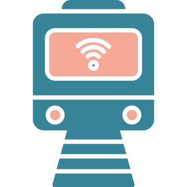 robot ikon vektör illüstrasyonu