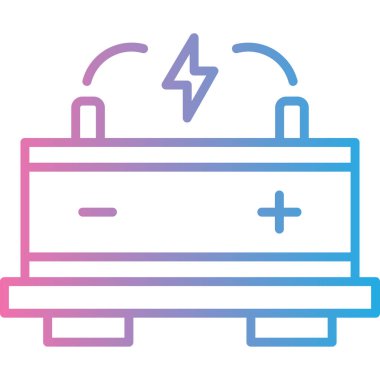 pil şarj simgesi modayı izole ederek