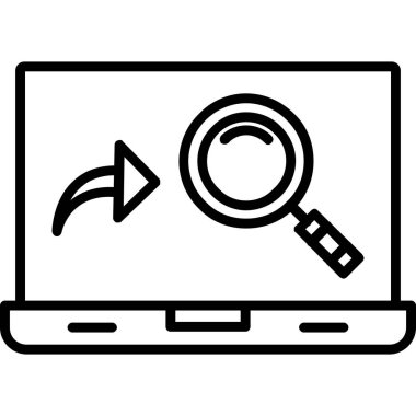 arama veri vektörü illüstrasyonu