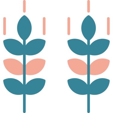 Çiçek. Web simgesi basit illüstrasyon