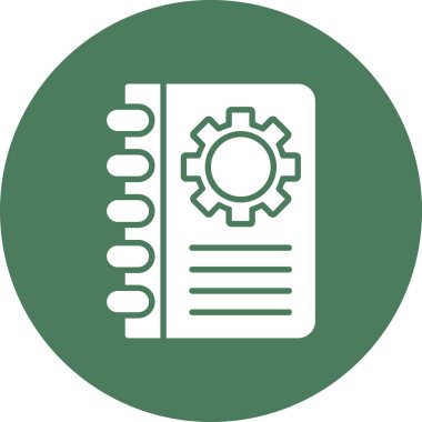 Bir belge simgesinin vektör illüstrasyonu