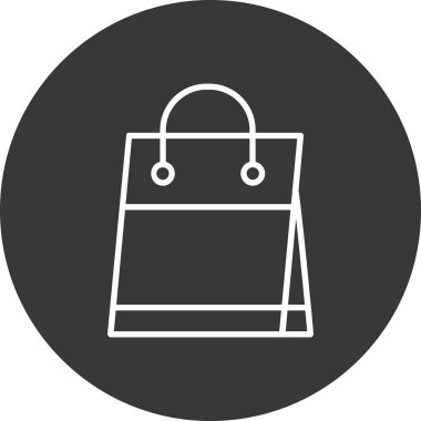 Çanta. Web simgesi basit tasarım