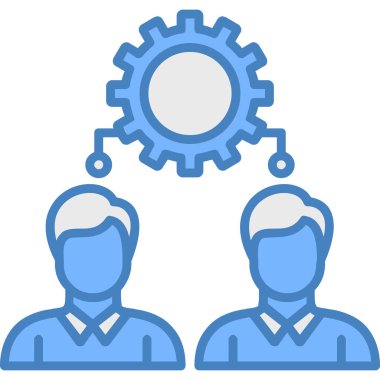 dişli simgesi vektör illüstrasyonu