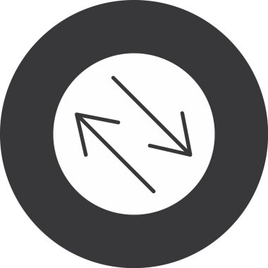 Bir çember simgesinin vektör illüstrasyonu