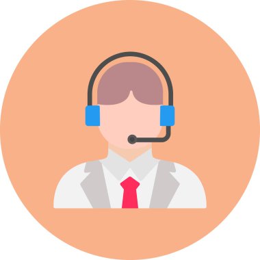 Müşteri servis simgesi vektör illüstrasyonu