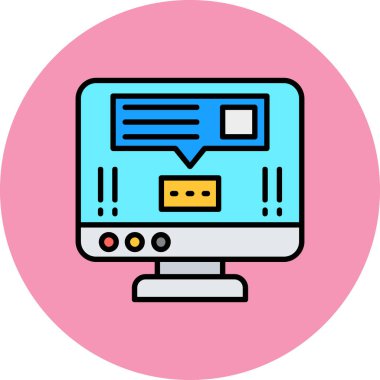 bilgisayar simgesi, vektör illüstrasyonu