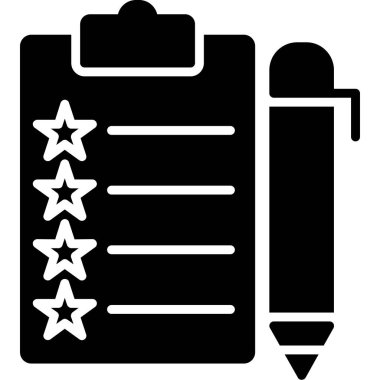 Kontrol listesi simgesi vektör illüstrasyonu