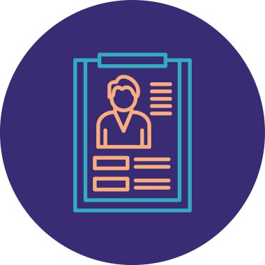 Belge simgesinin vektör illüstrasyonu