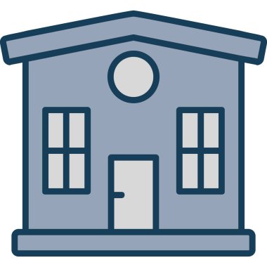 Bina. Web simgesi basit tasarım