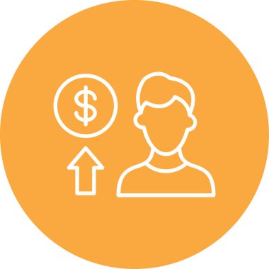 iş adamı simgesi vektör illüstrasyonu