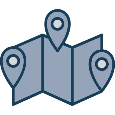 konum haritası simgesi taslak biçimi