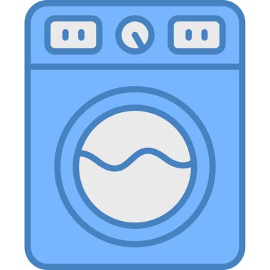 çamaşırhane ikonu vektör illüstrasyonu