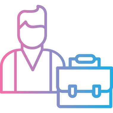 Doktor. Web simgesi basit illüstrasyon